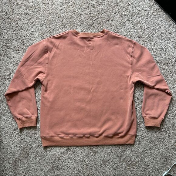 Brooklyn Grace "MAMA" Drop Shoulder Autumn Spice Orange Crewneck Sweater Large - Picture 5 of 11